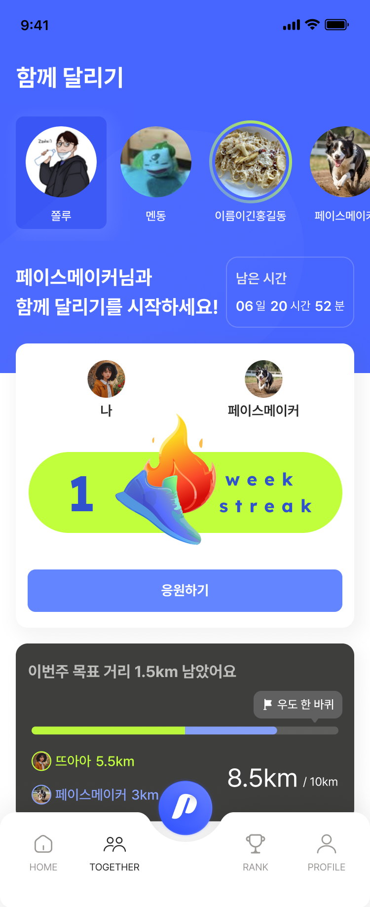 함께달리기 스트릭